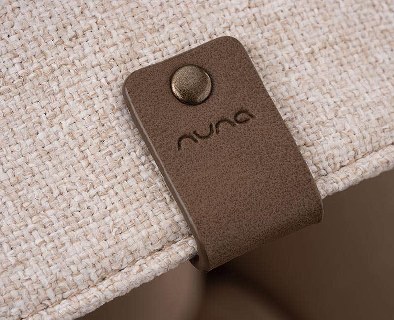 Close up of Nuna MIXX next stroller canopy and frame textures in Monterey